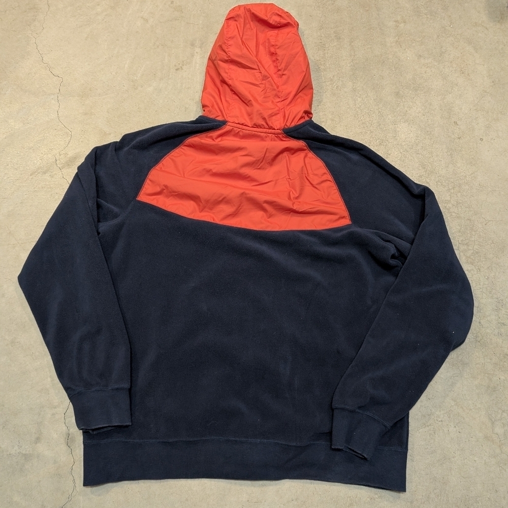Nike Sportswear Polar Fleece Windrunner Men's L Red Navy Full Zip Hooded - Picture 4 of 7